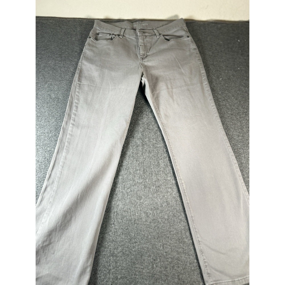 Mott & Bow Mens 33x32 Slim Mercer Jeans Light Grey Stretch Denim Pants